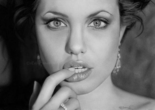 Os Retratos realistas de Rajacenna...à lápis