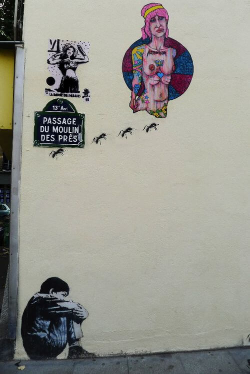 Grafites criativos integrados à paisagem urbana