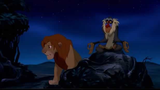 Cenas do Filme 'Rei Leão' reproduzidas em Fotografias