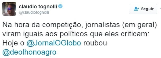 Grande jornal rouba crédito do blog @deolhonoagro Grande jornal rouba crédito do blog @deolhonoagro