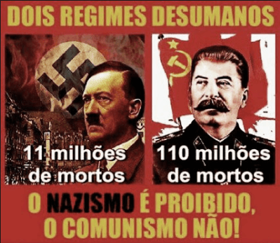 Por que apologia ao nazismo é crime, mas apologia ao socialismo não?