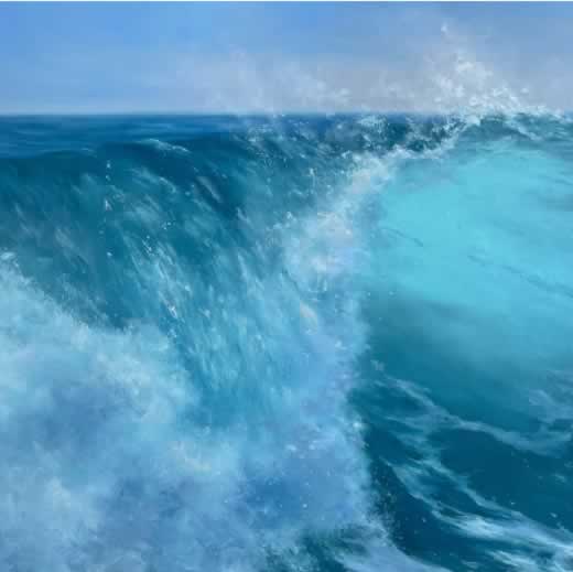 Alexandra Velichko, artista ucraniana, captura a beleza do oceano em pinturas a óleo arrebatadoras 