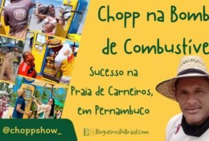 Empreendedor Vende Chopp na Bomba de Combustível e Diverte Turistas na Praia dos Carneiros