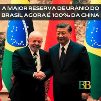 A maior reserva de urânio do Brasil agora é 100% da China