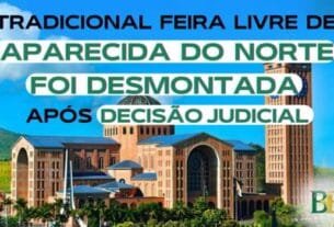 Tradicional Feira Livre de Aparecida do Norte que Foi Desmontada após decisão judicial
