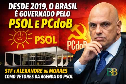 Desde 2019, o Brasil é governado pelo PSOL e PCdoB