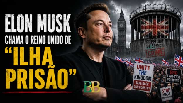 Elon Musk chama o Reino Unido de "Ilha Prisão"