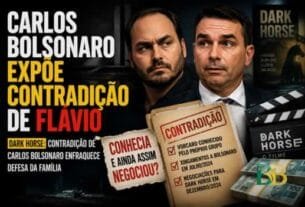Post de Carlos derruba “Flávio não sabia quem era Vorcaro”