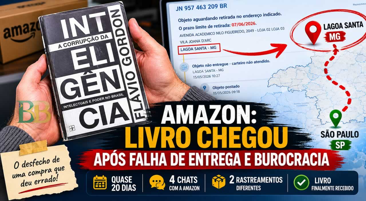 Amazon: Livro chegou após falha de entrega e burocracia_capa