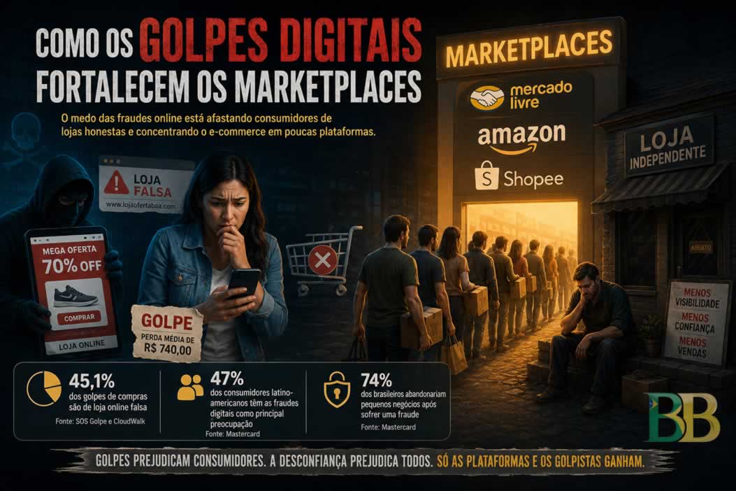 Como os golpes digitais fortalecem os marketplaces