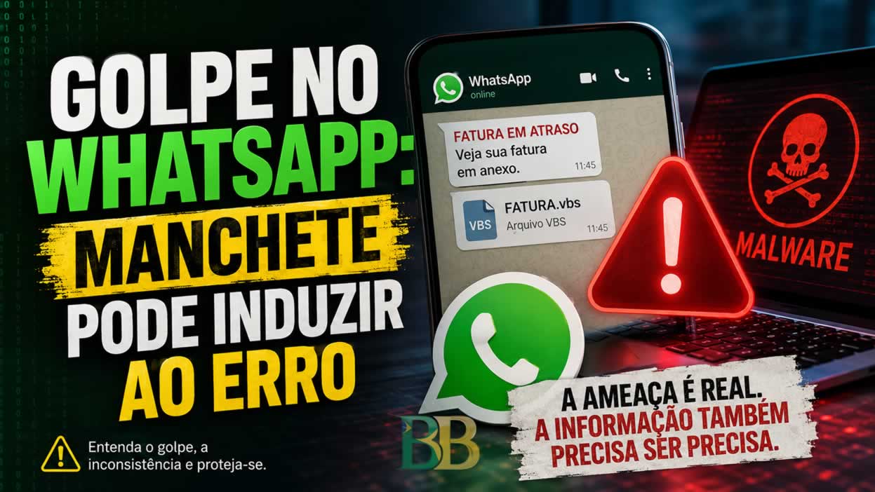 Golpe no WhatsApp: manchete pode induzir ao erro_capa