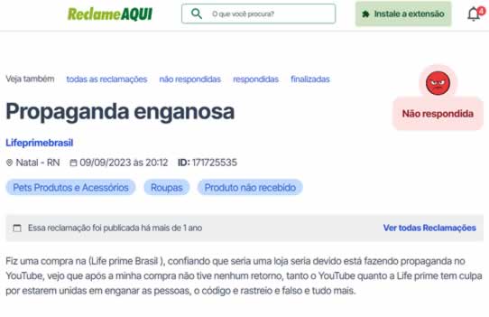 Gravei um golpe antes das 571 reclamações surgirem