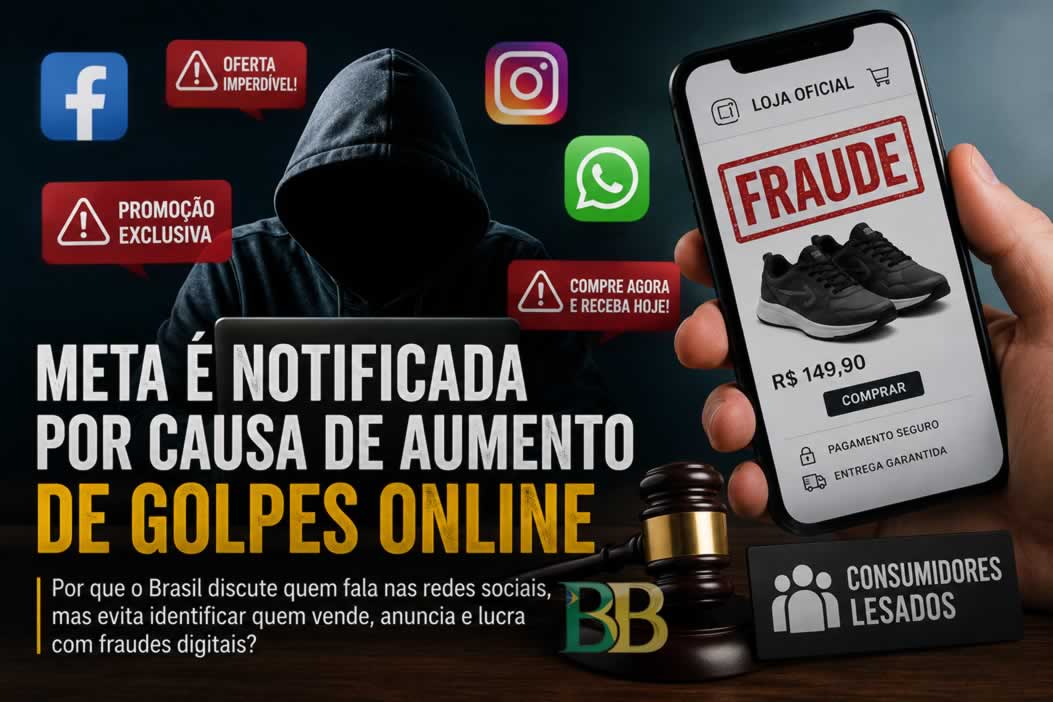 Meta é notificada por causa de aumento de golpes online