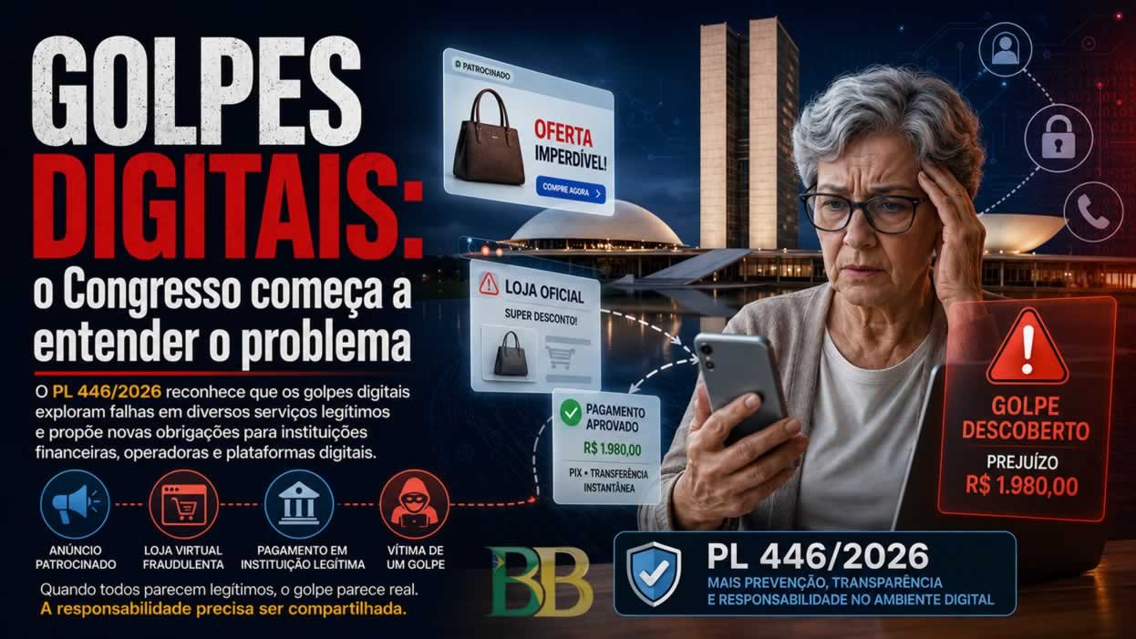 Golpes digitais: o Congresso começa a entender o problema