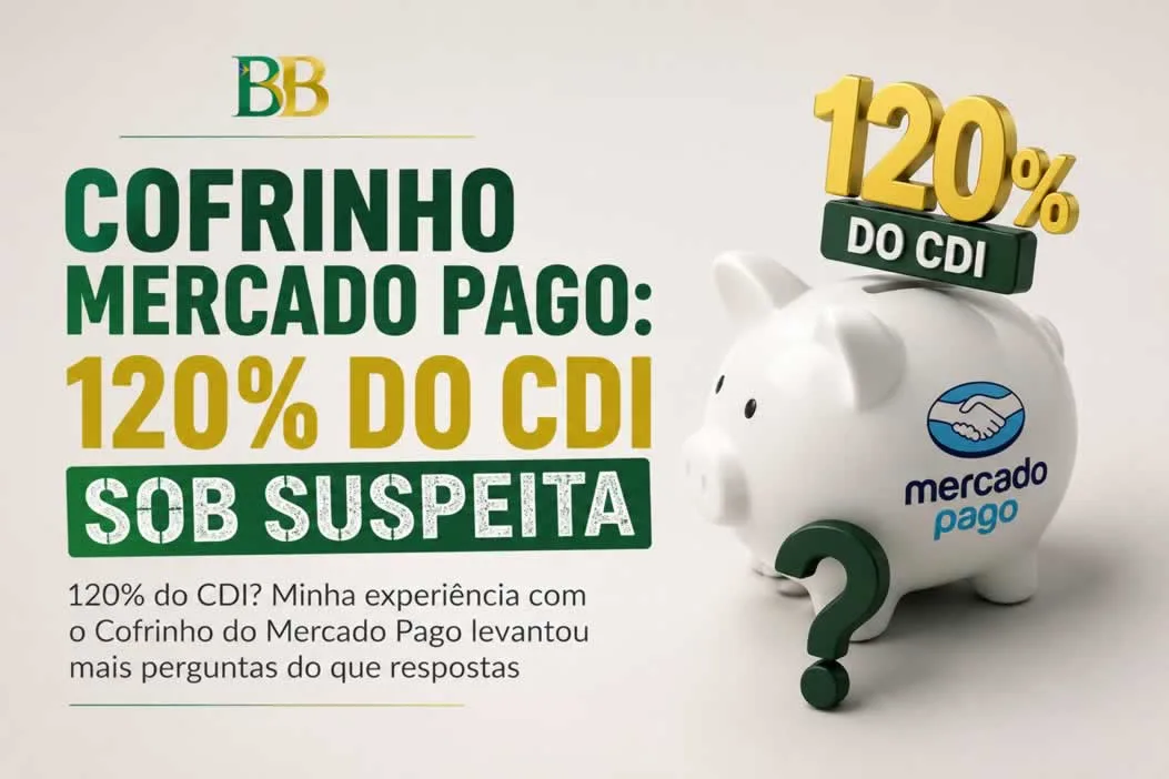 Cofrinho Mercado Pago:120% do CDI sob suspeita