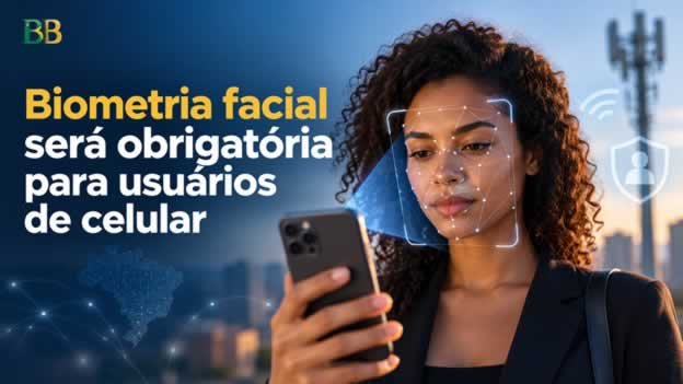 Biometria facial será obrigatória para usuários de celular